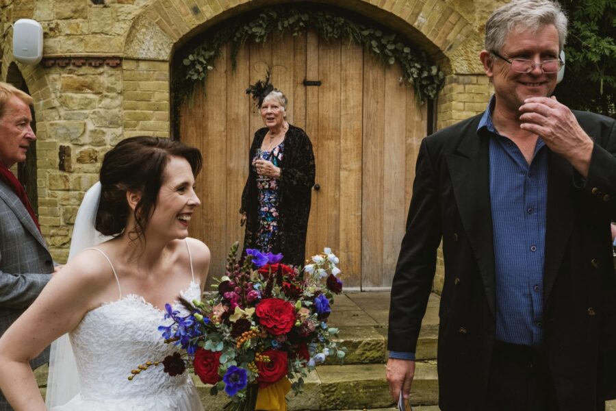 Natural authentic wedding photography with a Monty Python theme by York Place Studios