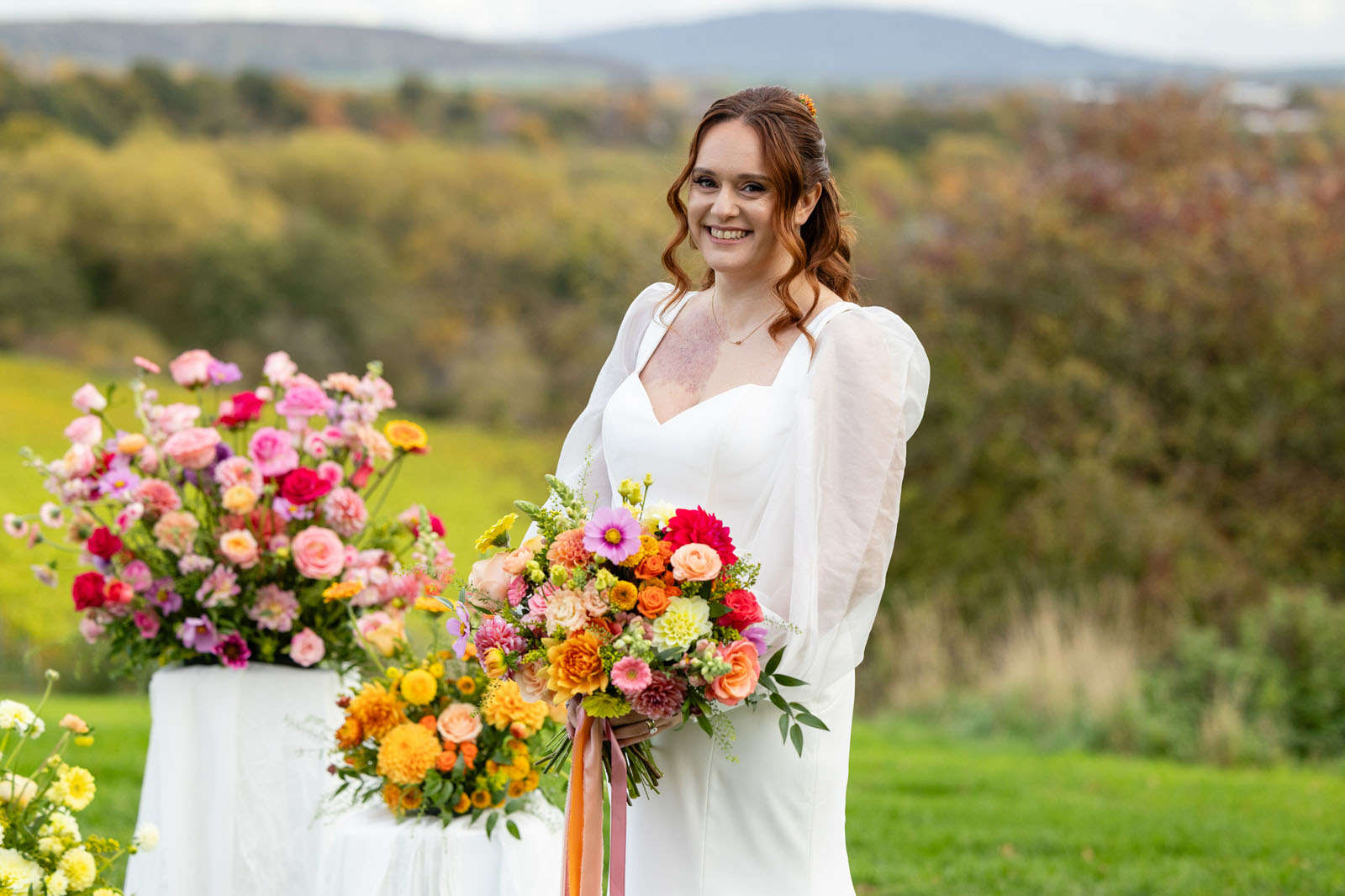 colourful inspiration from independent wedding suppliers at Hencote in Shropshire