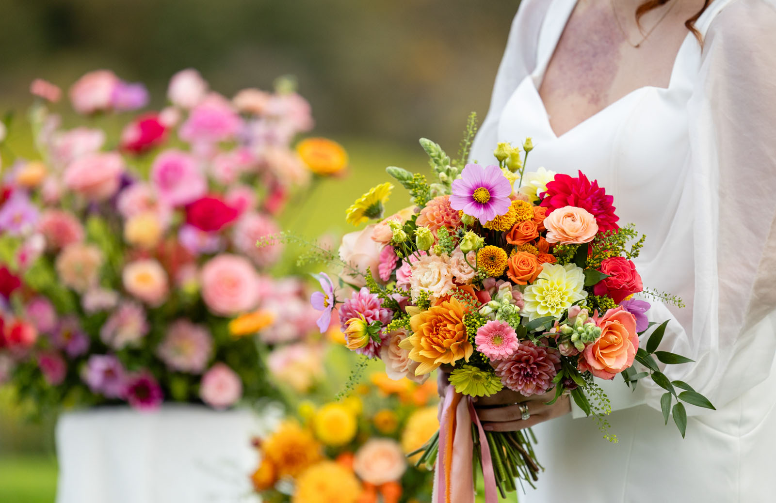 colourful inspiration from independent wedding suppliers at Hencote in Shropshire