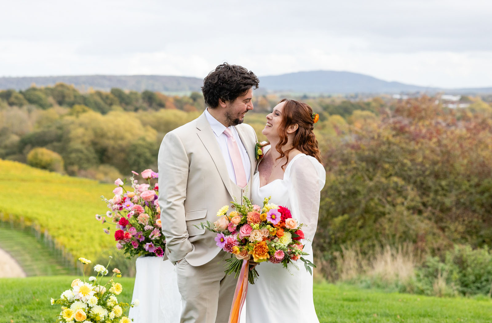 colourful inspiration from independent wedding suppliers at Hencote in Shropshire
