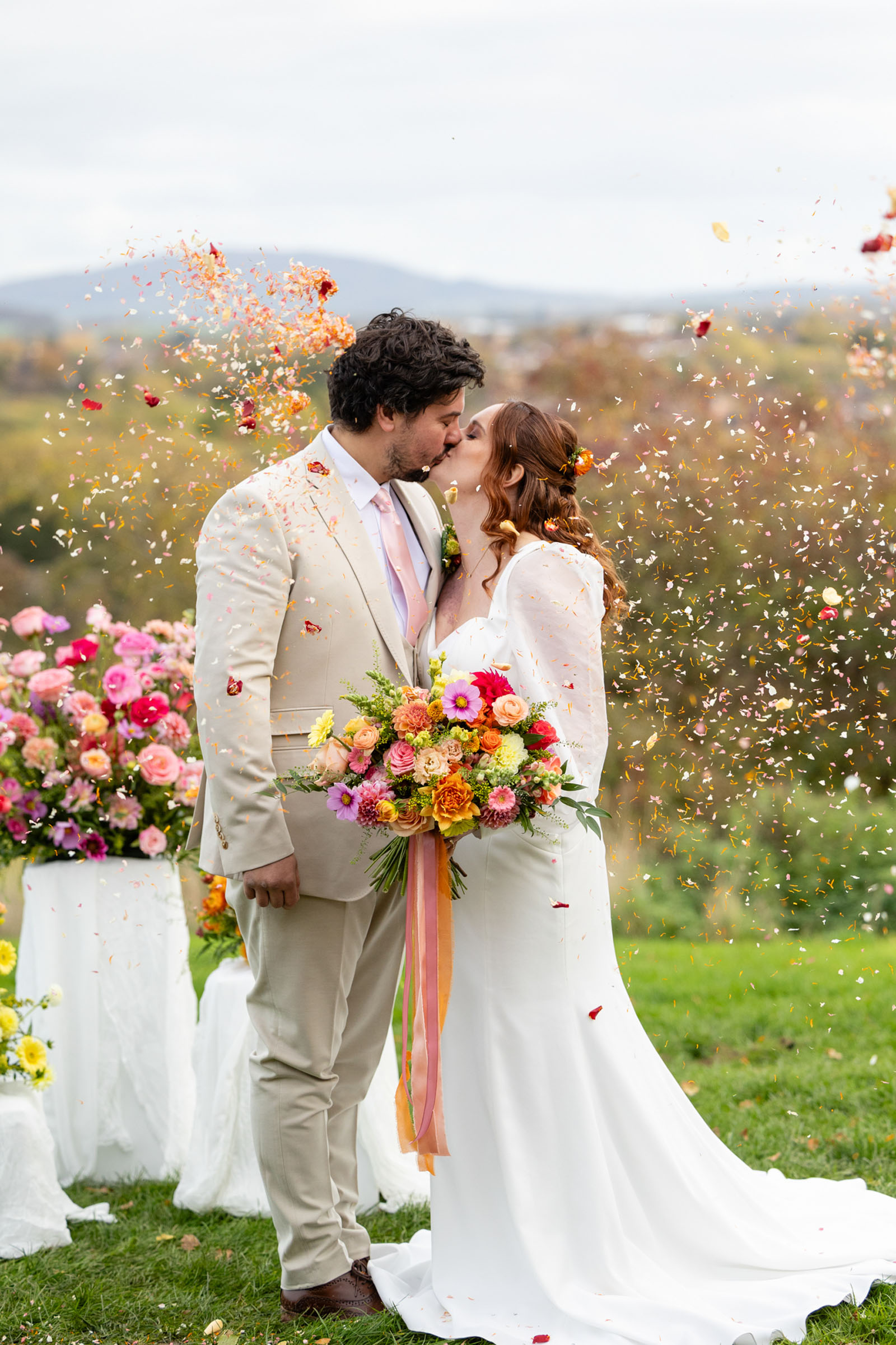colourful inspiration from independent wedding suppliers at Hencote in Shropshire