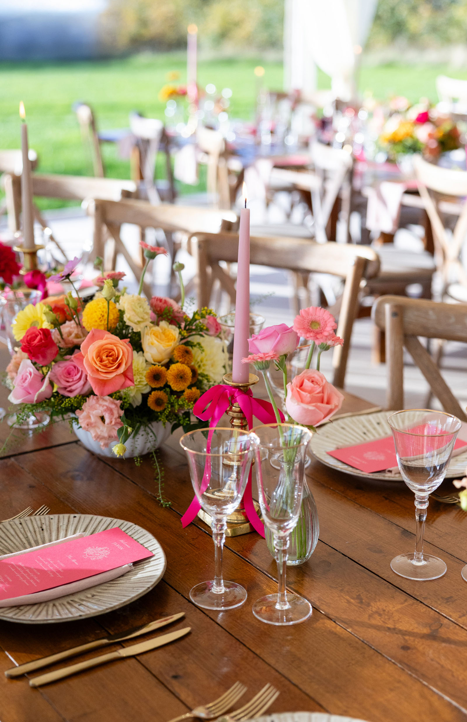 colourful inspiration from independent wedding suppliers at Hencote in Shropshire
