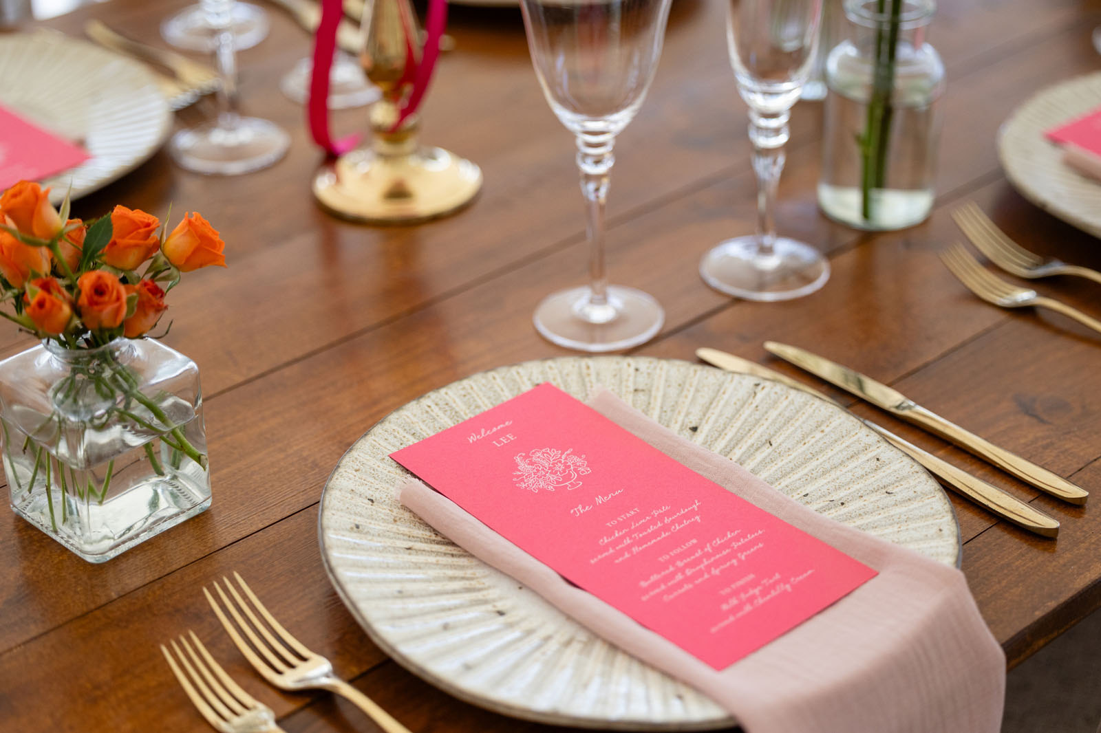 colourful inspiration from independent wedding suppliers at Hencote in Shropshire