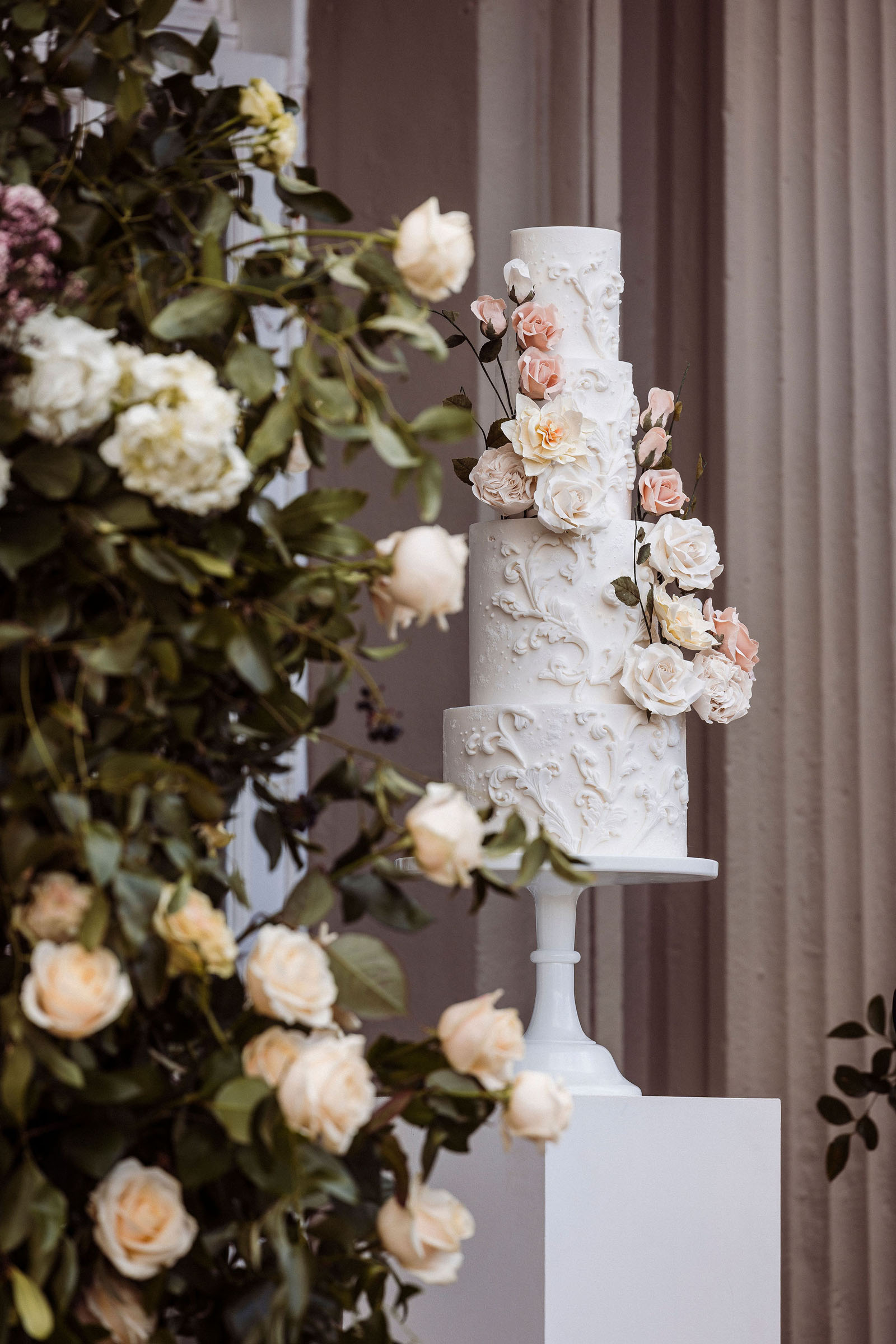 wedding styling photoshoot from Cumbria with seasonal spring florals and timeless design captured by Cumbrian wedding photographer Mark Battista