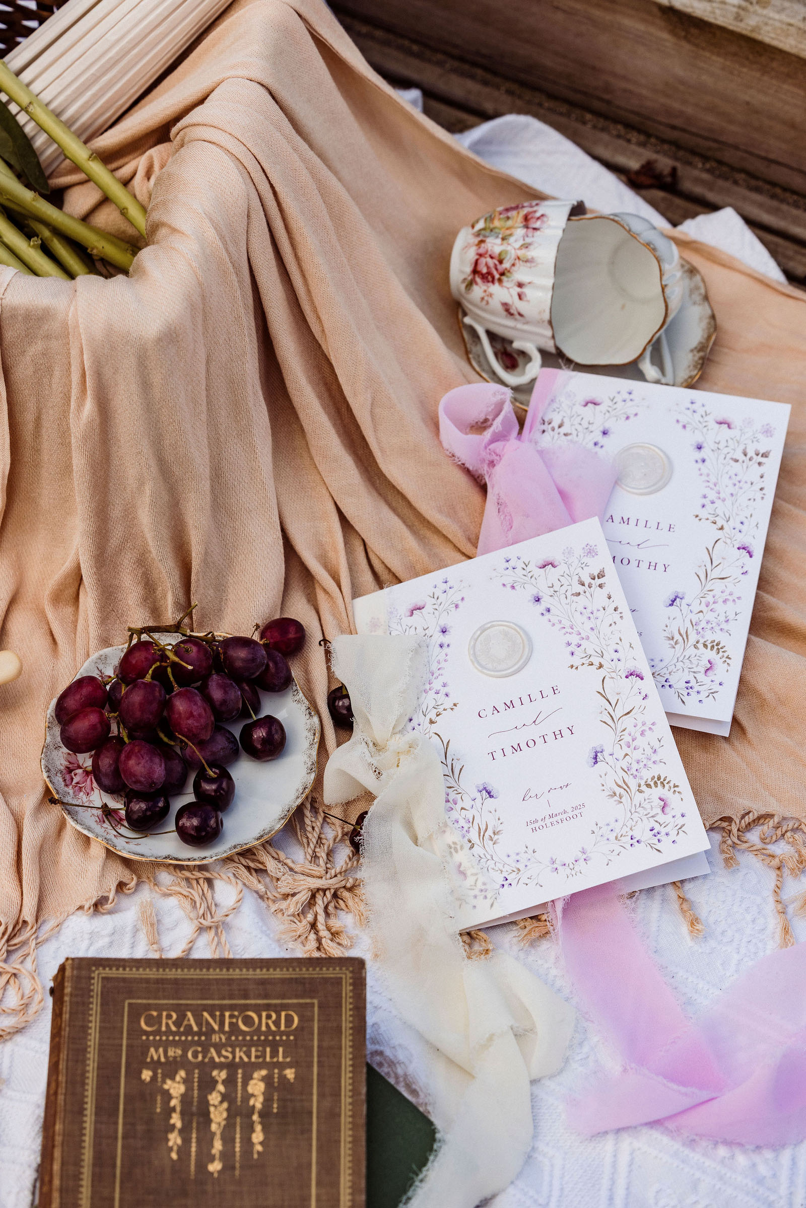 wedding styling photoshoot from Cumbria with seasonal spring florals and timeless design captured by Cumbrian wedding photographer Mark Battista