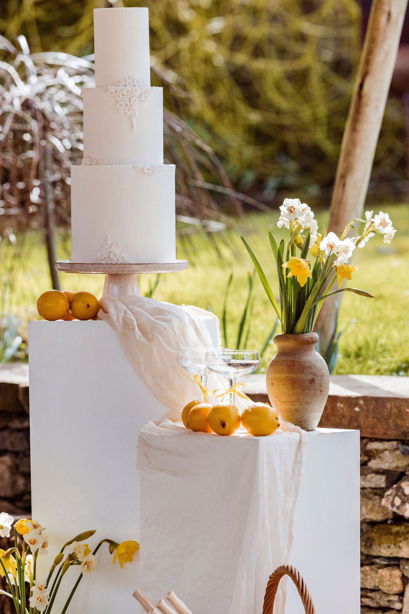 wedding styling photoshoot from Cumbria with seasonal spring florals and timeless design captured by Cumbrian wedding photographer Mark Battista
