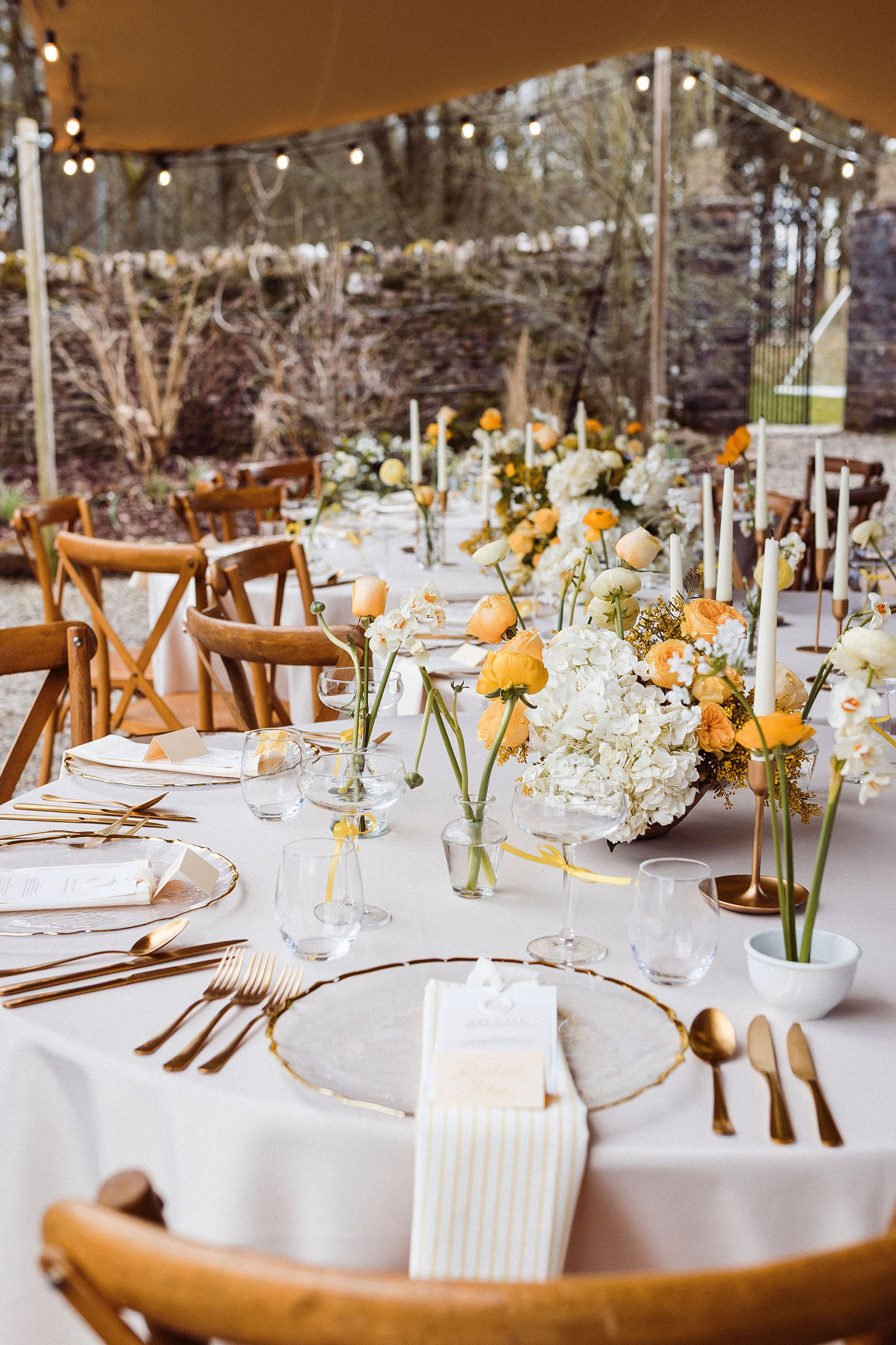 wedding styling photoshoot from Cumbria with seasonal spring florals and timeless design captured by Cumbrian wedding photographer Mark Battista