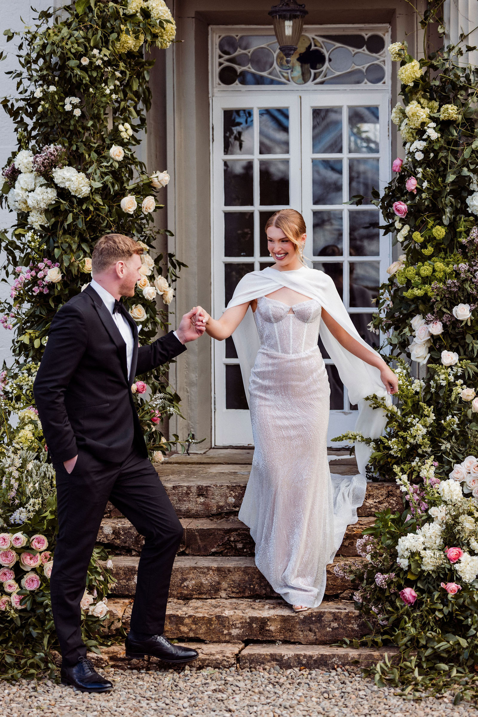 wedding styling photoshoot from Cumbria with seasonal spring florals and timeless design captured by Cumbrian wedding photographer Mark Battista