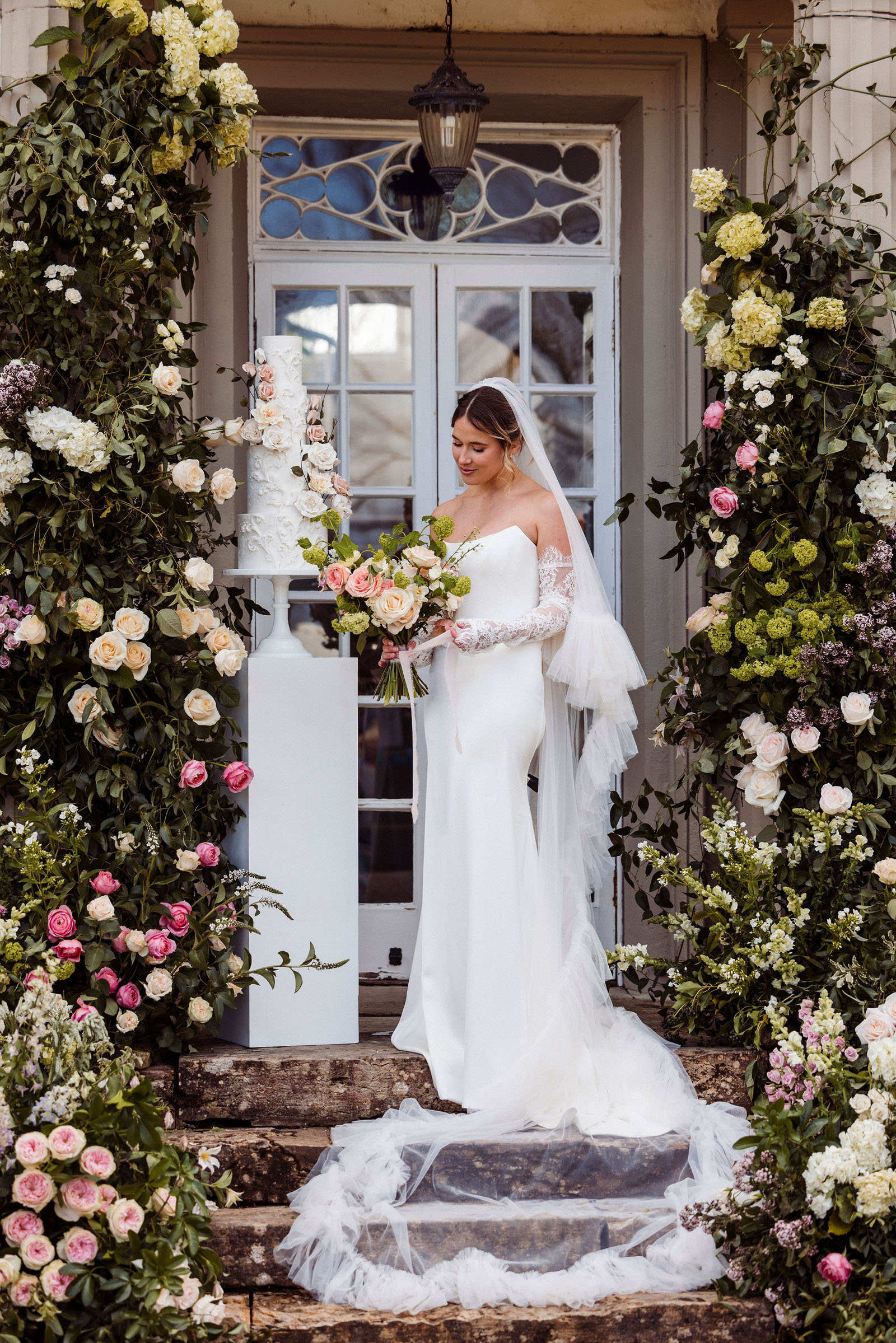 wedding styling photoshoot from Cumbria with seasonal spring florals and timeless design captured by Cumbrian wedding photographer Mark Battista
