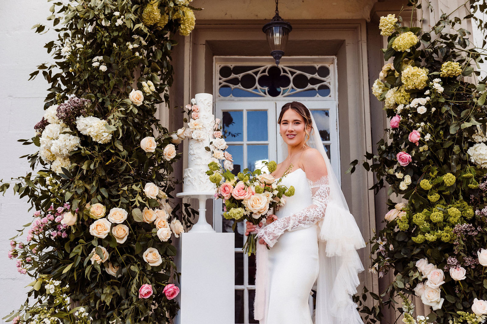 wedding styling photoshoot from Cumbria with seasonal spring florals and timeless design captured by Cumbrian wedding photographer Mark Battista