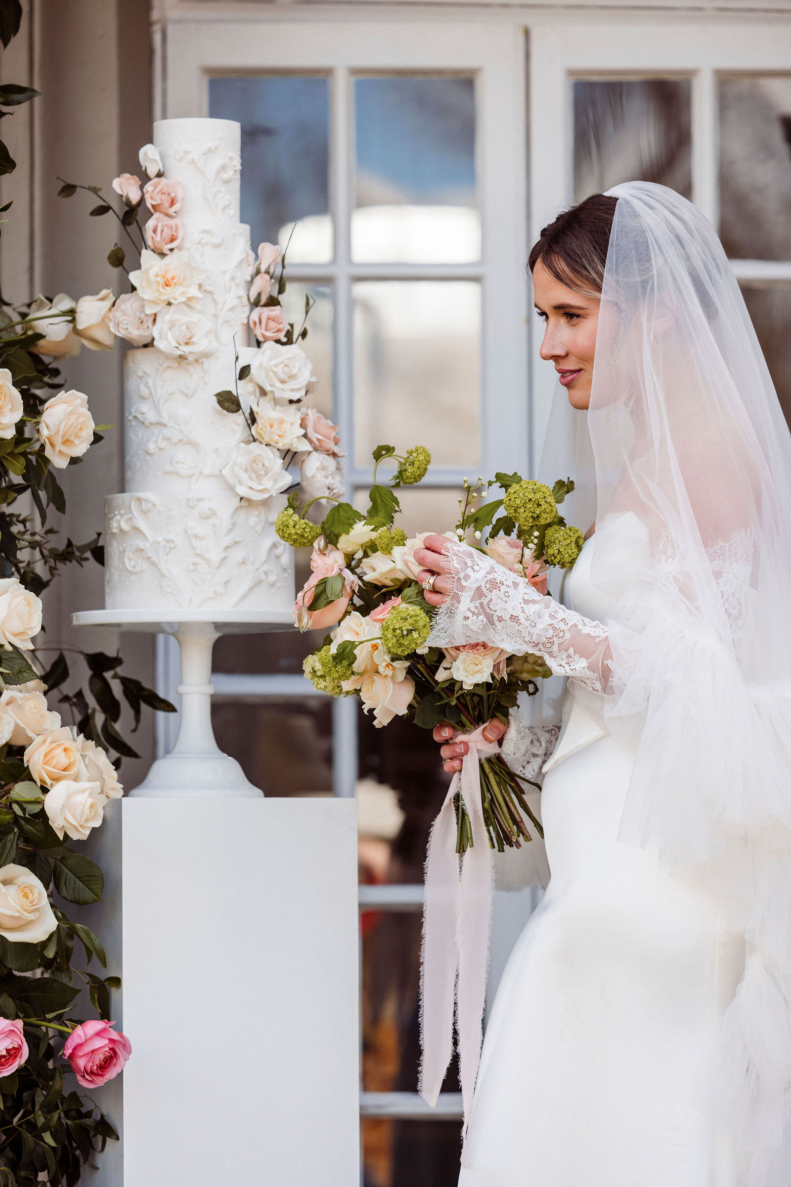 wedding styling photoshoot from Cumbria with seasonal spring florals and timeless design captured by Cumbrian wedding photographer Mark Battista