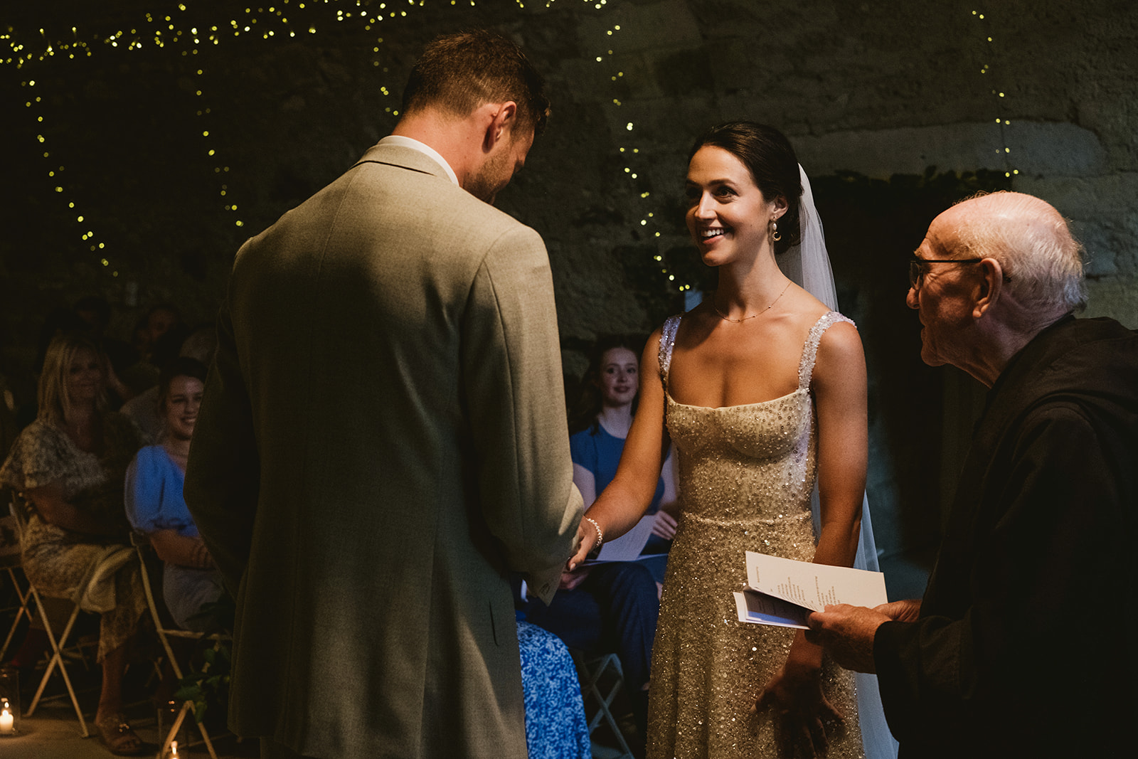 real wedding at Chateau Lartigolle France with UK wedding photographers York Place Studios