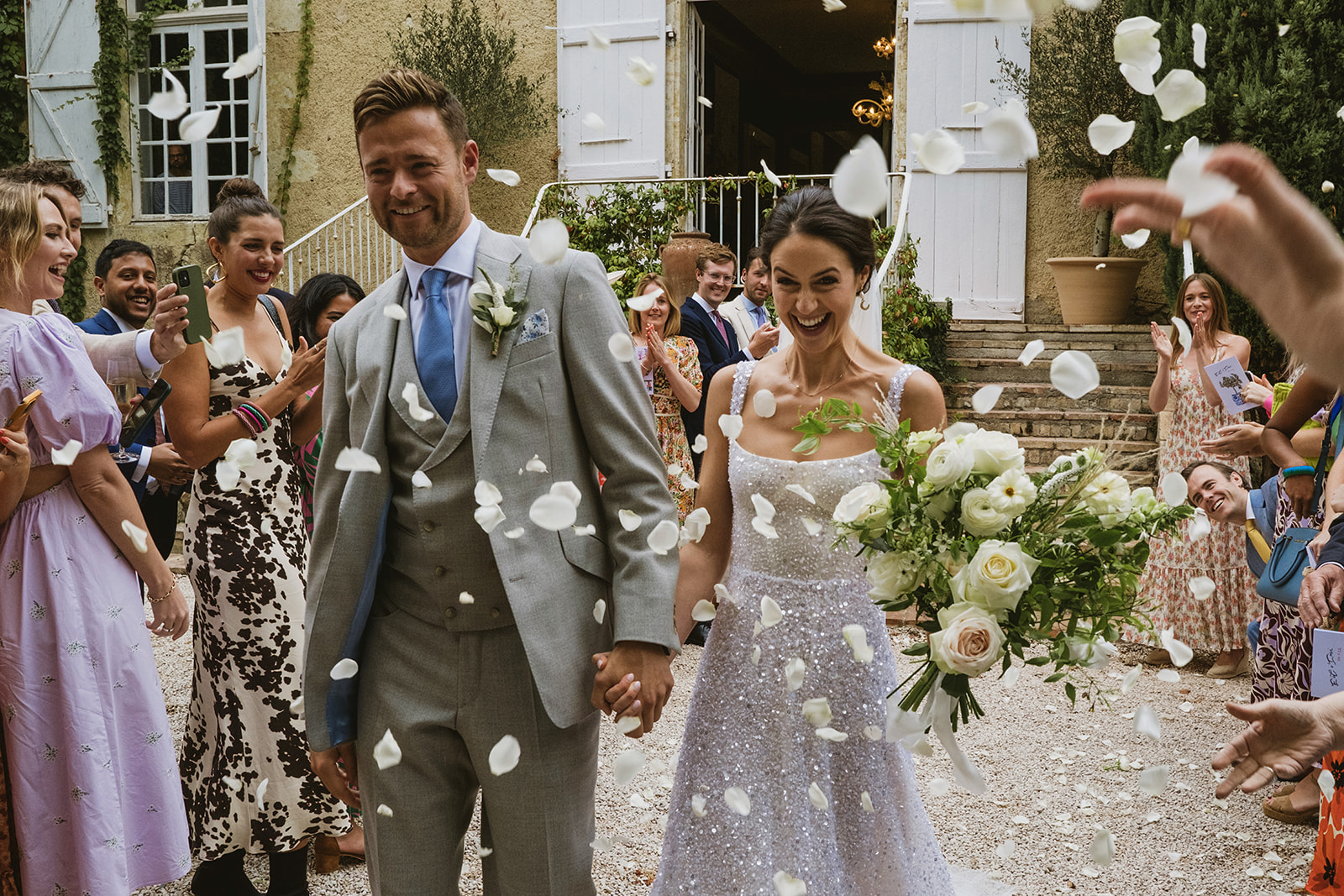 Chateau Lartigolle wedding documentary style photos with York Place Studios