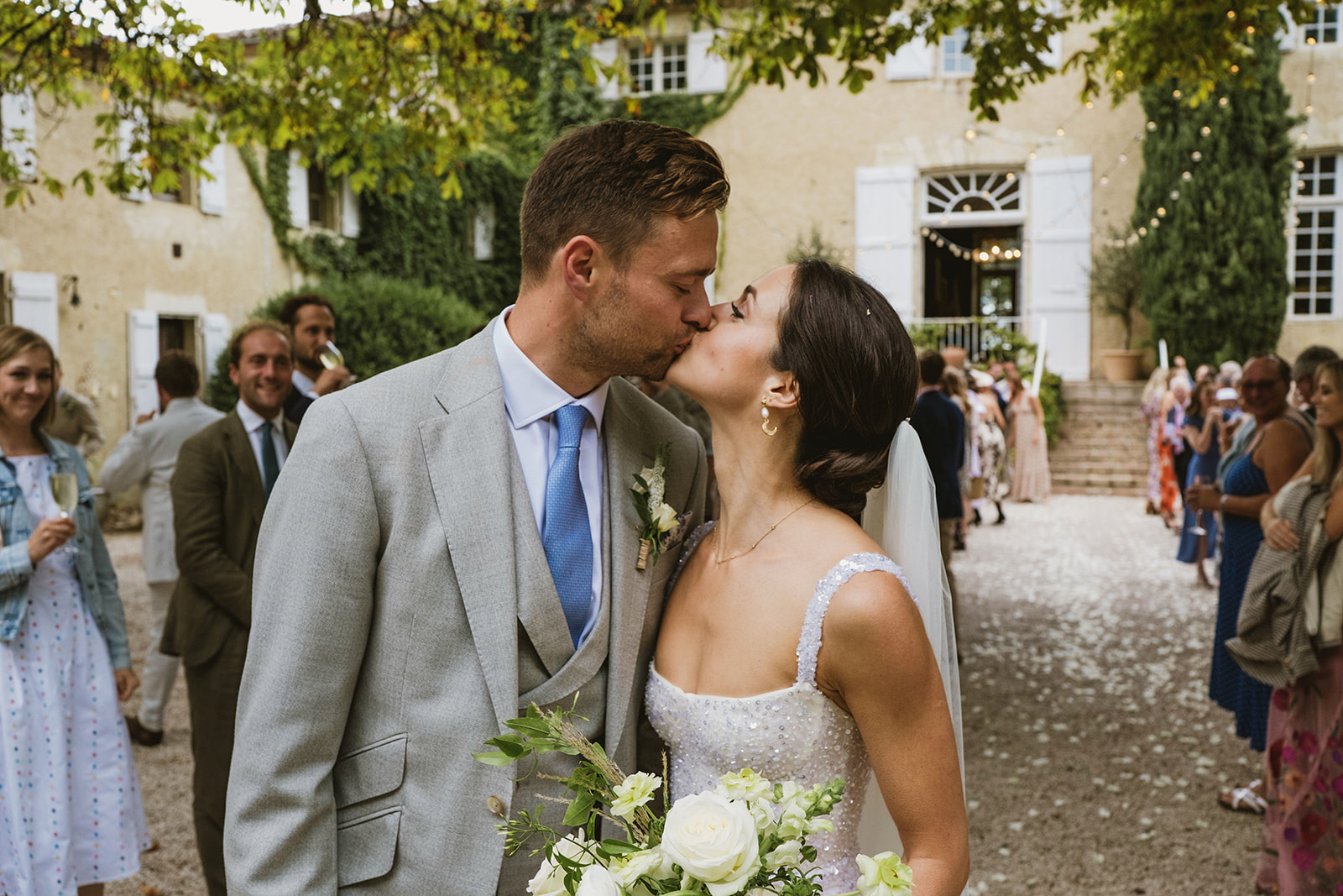 Chateau Lartigolle wedding documentary style photos with York Place Studios