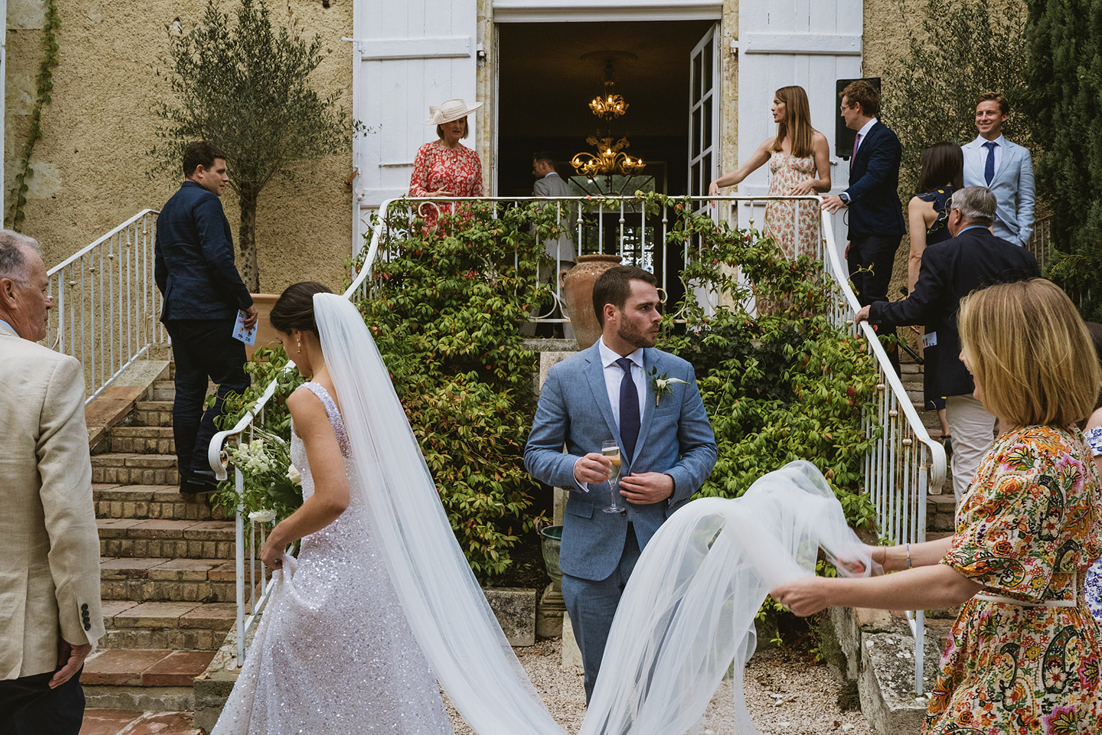 Chateau Lartigolle wedding documentary style photos with York Place Studios