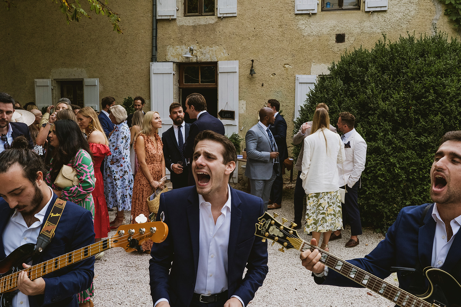 real wedding at Chateau Lartigolle France with UK wedding photographers York Place Studios