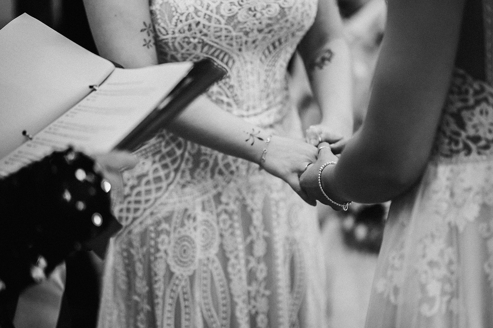 Photos from a colourful pink and orange glitter ball wedding near Westbury by Becky Weir Photography