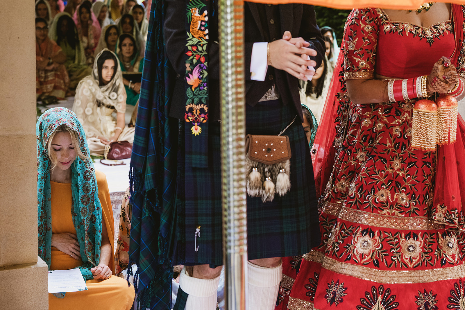 Wedding ceremony and celebrations at The Orangery at Settrington by London photographers York Place Studios