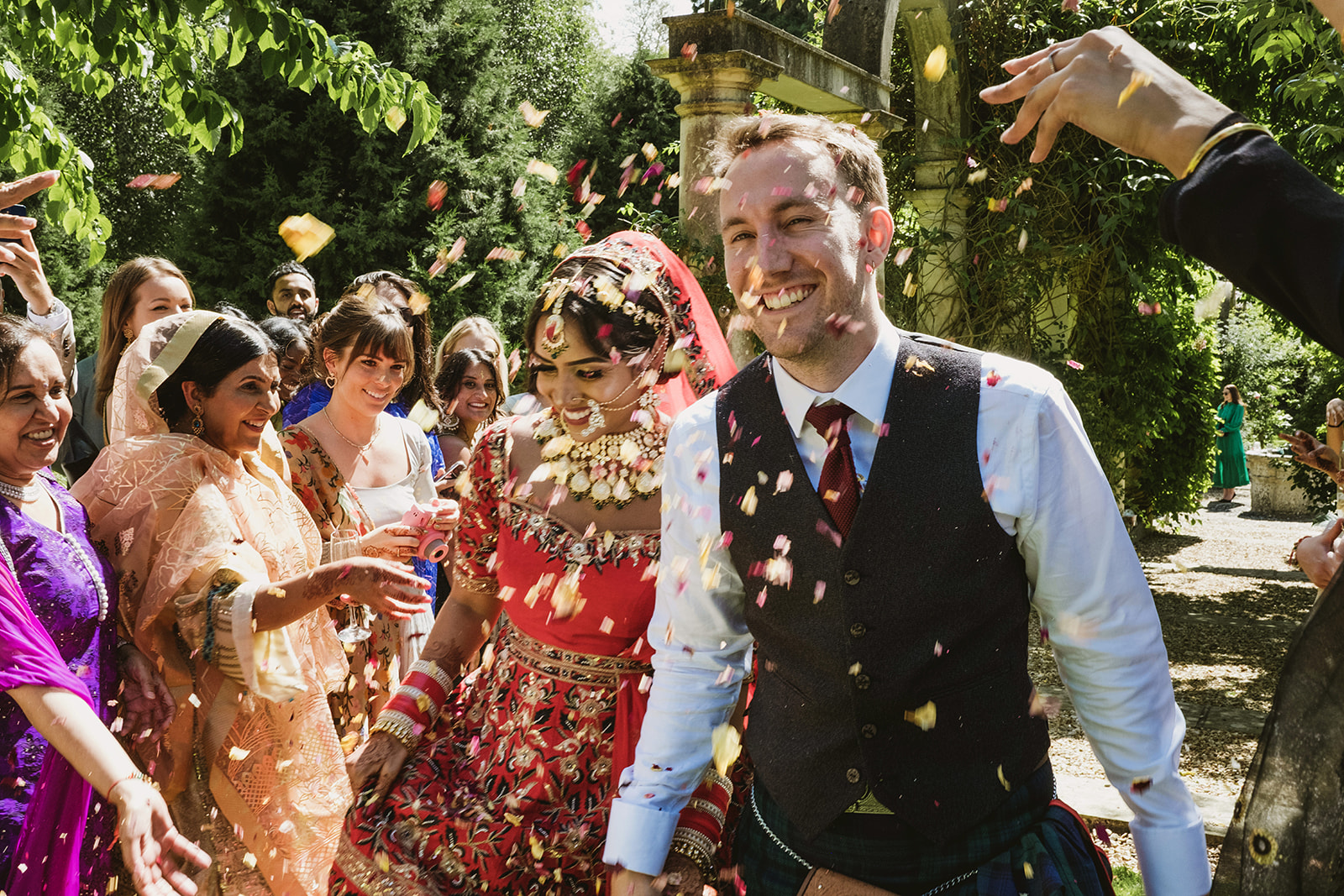 Wedding ceremony and celebrations at The Orangery at Settrington by leading UK documentary photographers York Place Studios