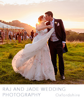 Raj and Jade wedding photography directory listing image of a groom and bride at golden hour
