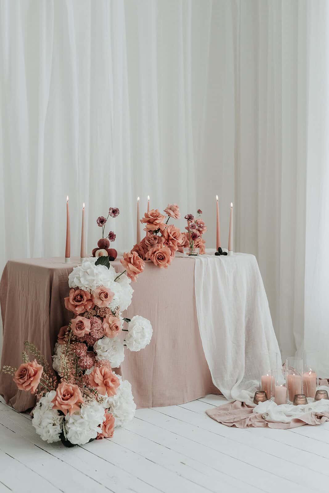 Wedding flowers by Bloominati Florist photographed by Lauren Beth Photography