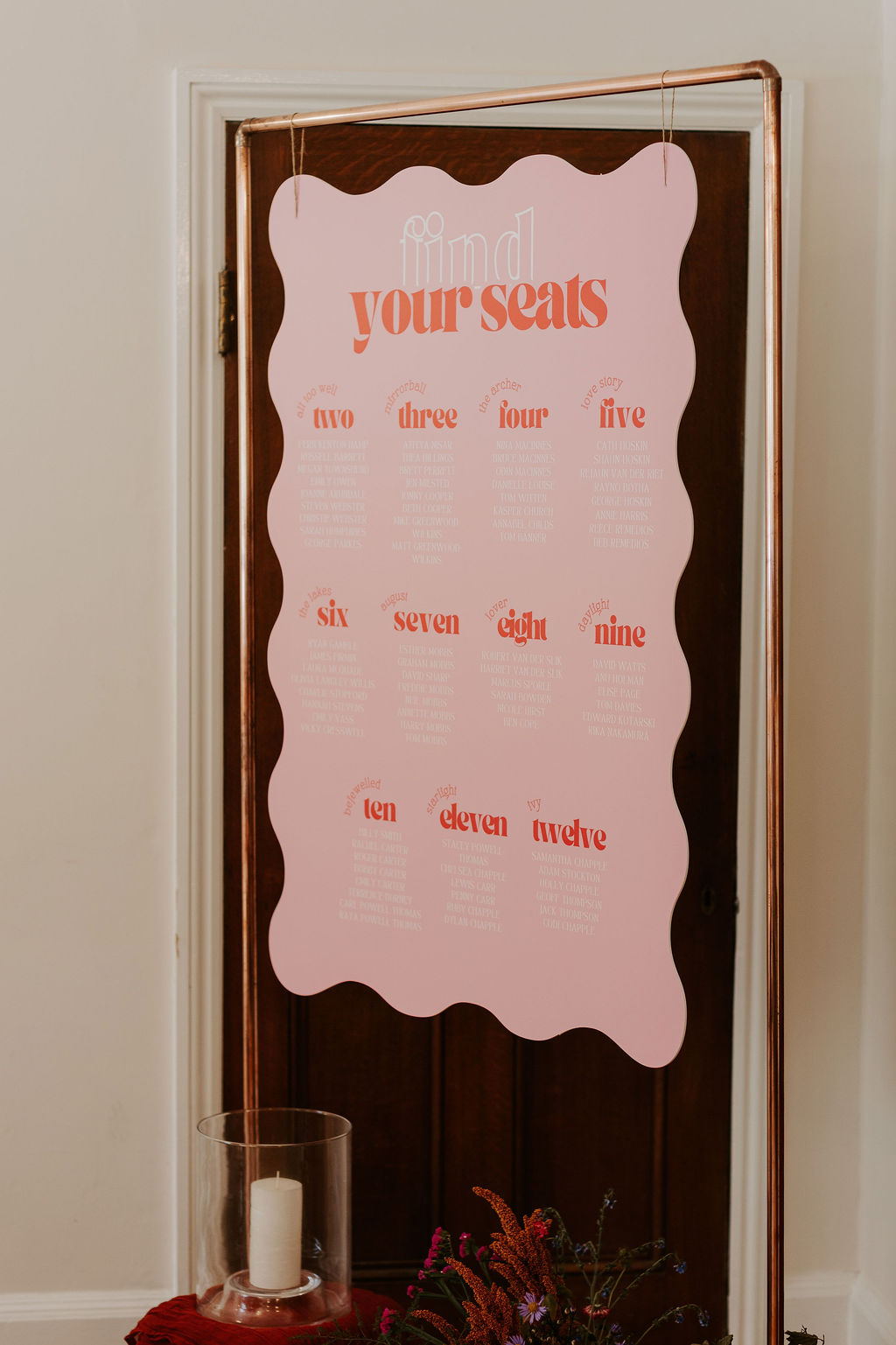 Colourful DIY wedding with streamers and stunning flowers at Colehayes Park South Devon with Hannah Timm Photography