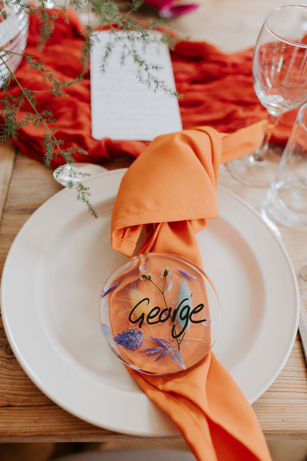 Colourful DIY wedding with streamers and stunning flowers at Colehayes Park South Devon with Hannah Timm Photography