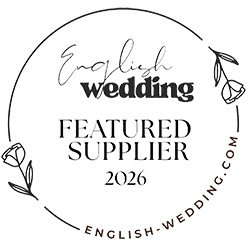 English Wedding featured supplier PNG file badge
