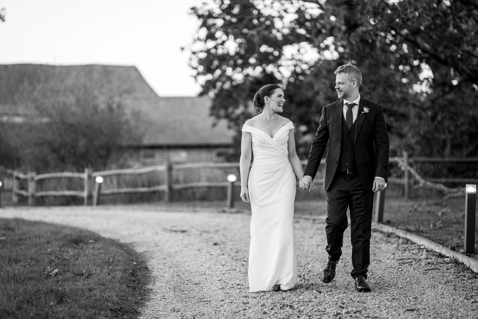 Timeless and naturally beautiful wedding portrait of a groom and bride - Benjamin Toms Photography | Kent