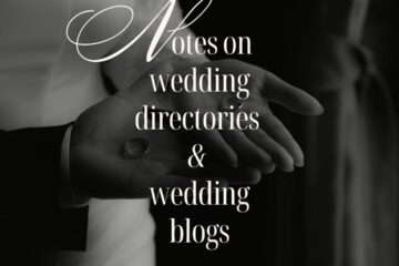 Notes on wedding directories vs wedding blogs for advertising