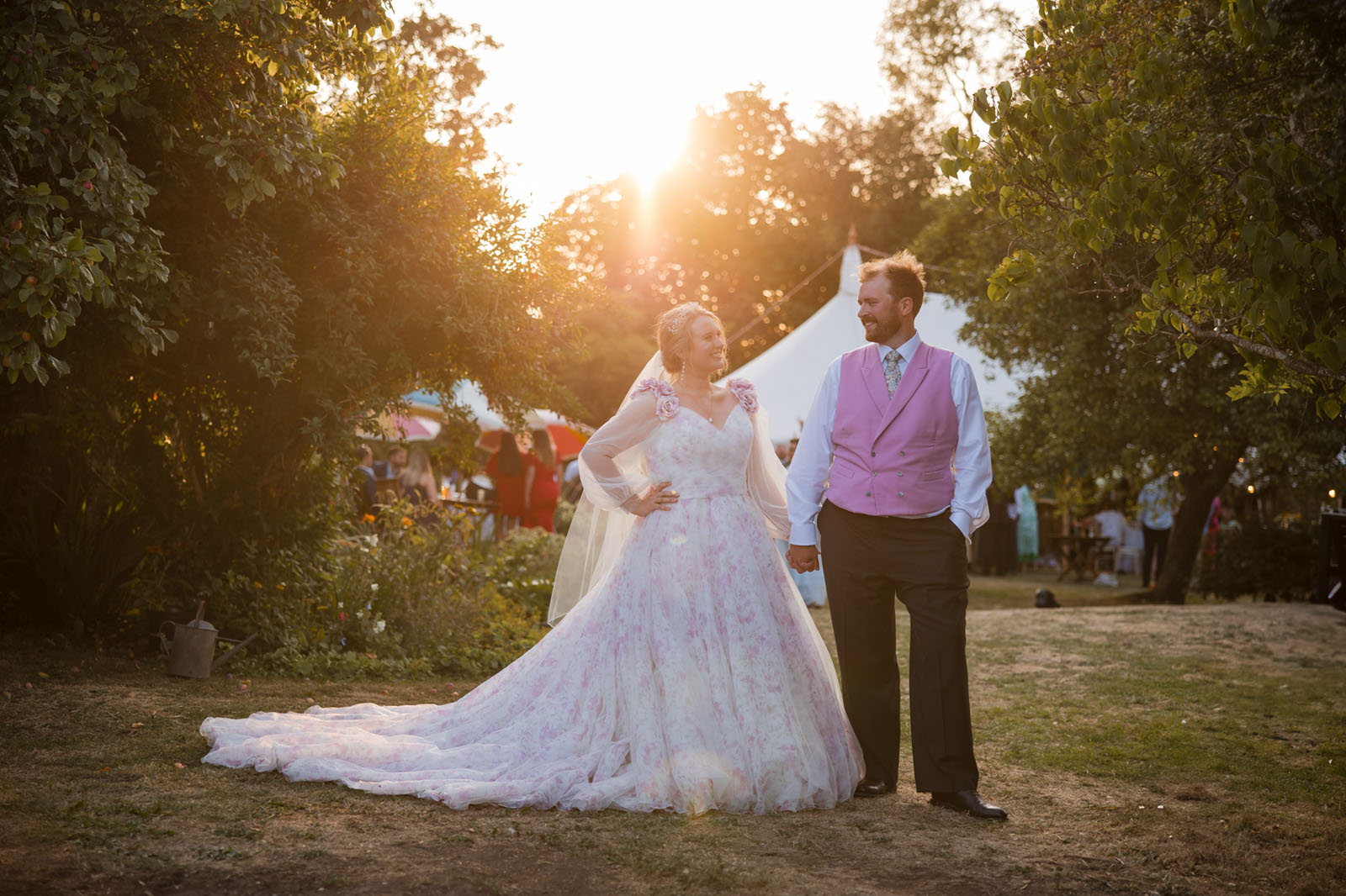 garden marquee wedding in Wiltshire with Greg Shingler Photography
