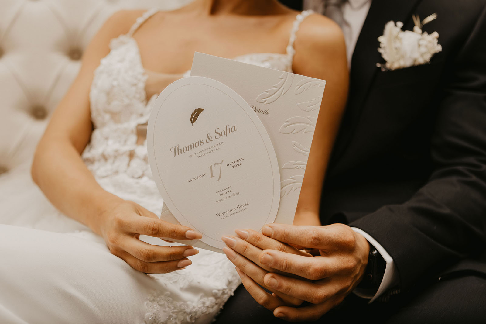 wedding ideas in natural muted champagne tones from Wivenhoe House in Colchester