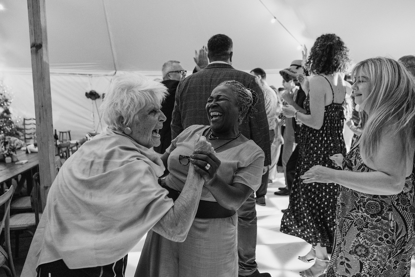 rainy outdoor garden wedding in Kent with candid photography by York Place Studios