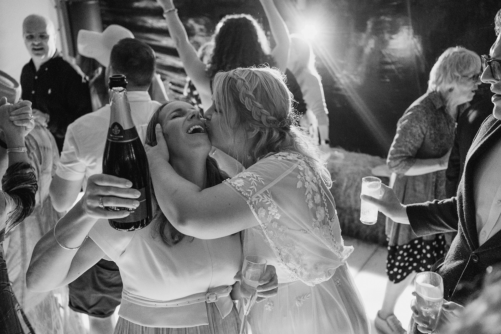 rainy outdoor garden wedding in Kent with candid photography by York Place Studios