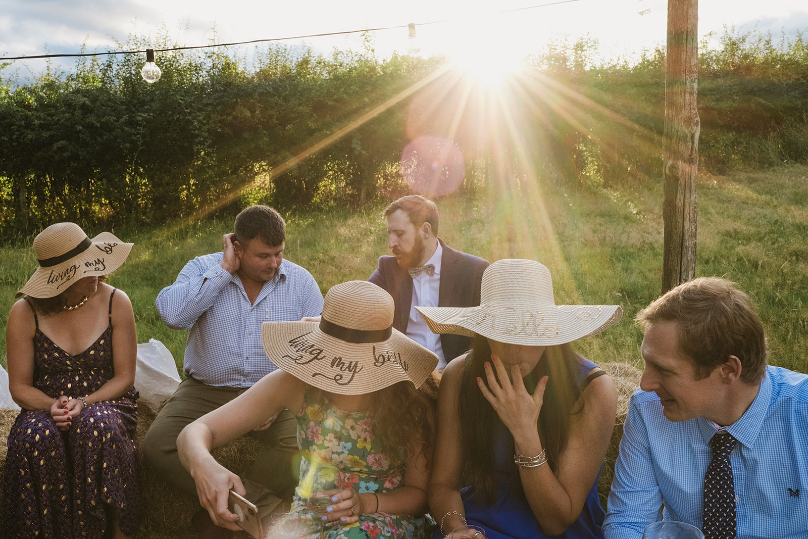 rainy outdoor garden wedding in Kent with candid photography by York Place Studios