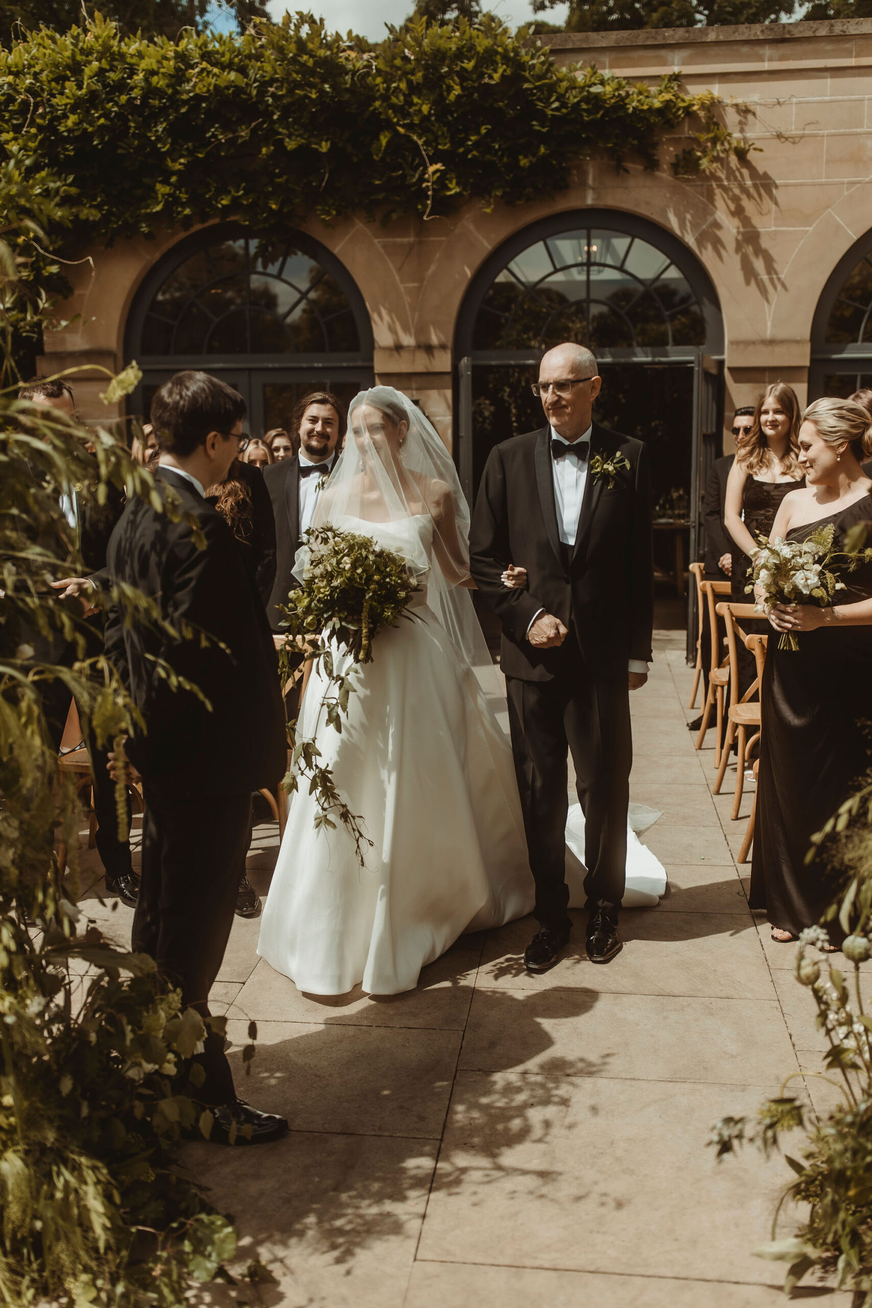 luxury Middleton Lodge wedding in Yorkshire with florals by Jemma Khan Studio and Christopher Western Photography