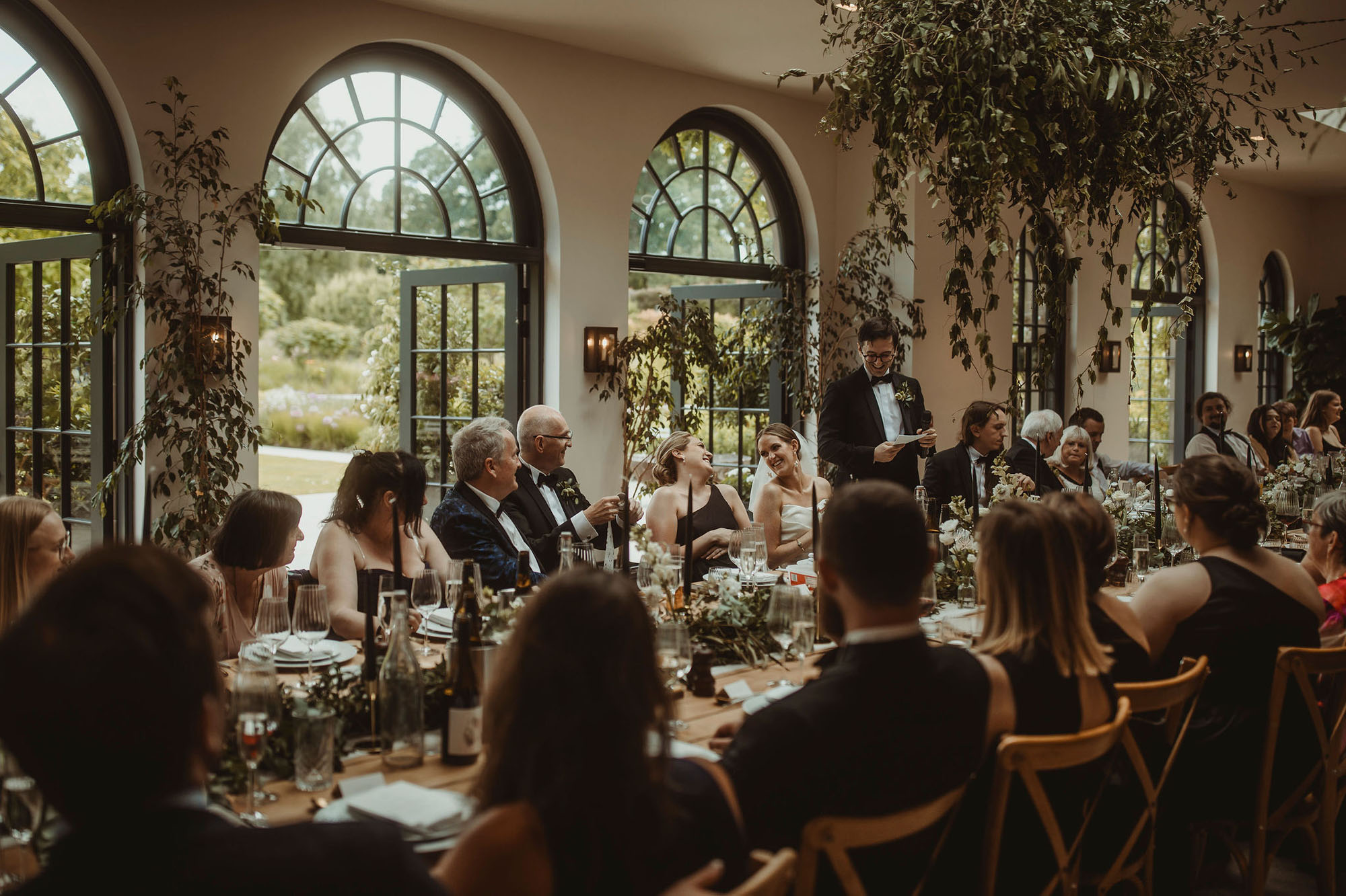 luxury Middleton Lodge wedding in Yorkshire with florals by Jemma Khan Studio and Christopher Western Photography