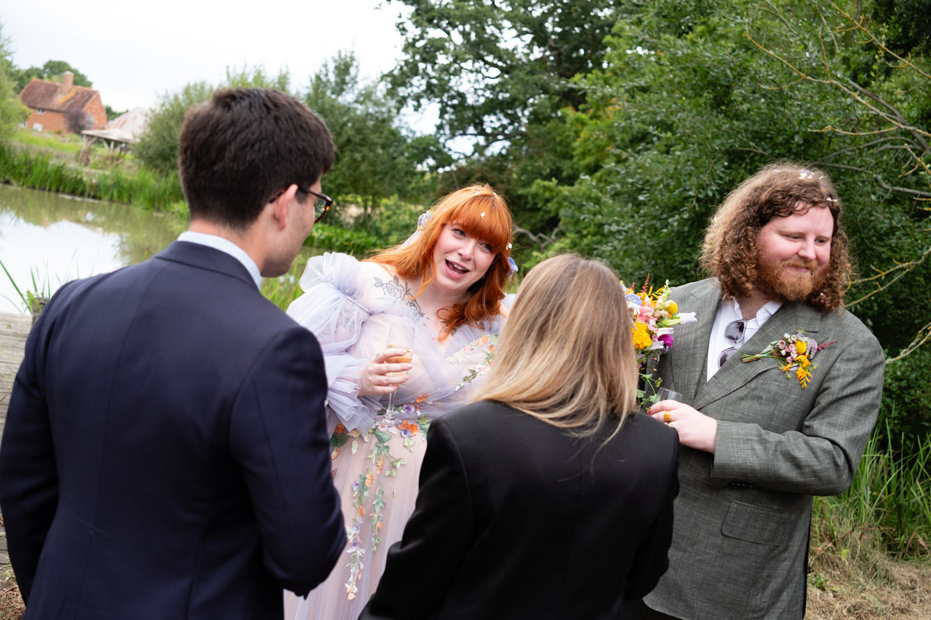 Real wedding at Kent Meadow House Farm with Max Milne Weddings photographer