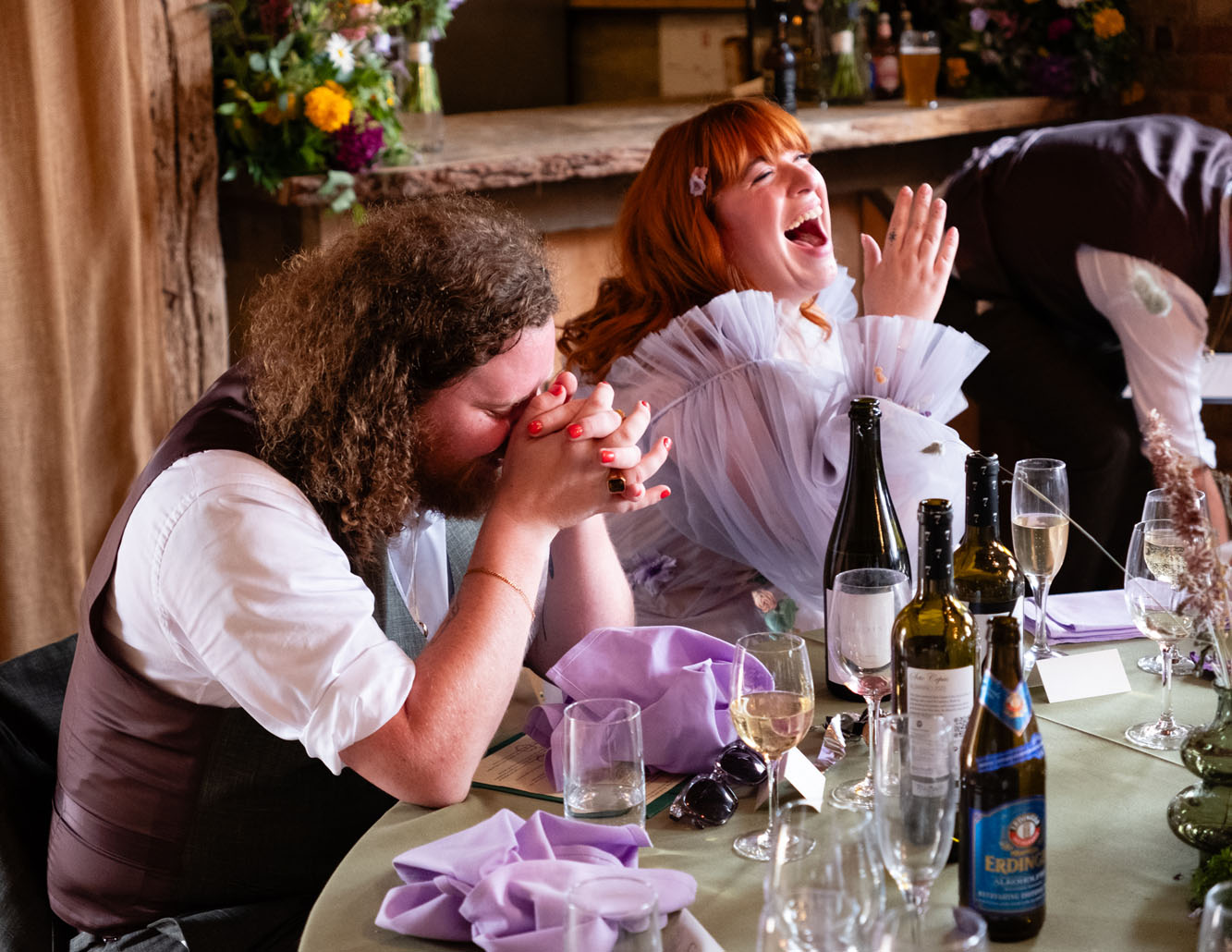 Real wedding at Kent Meadow House Farm with Max Milne Weddings photographer