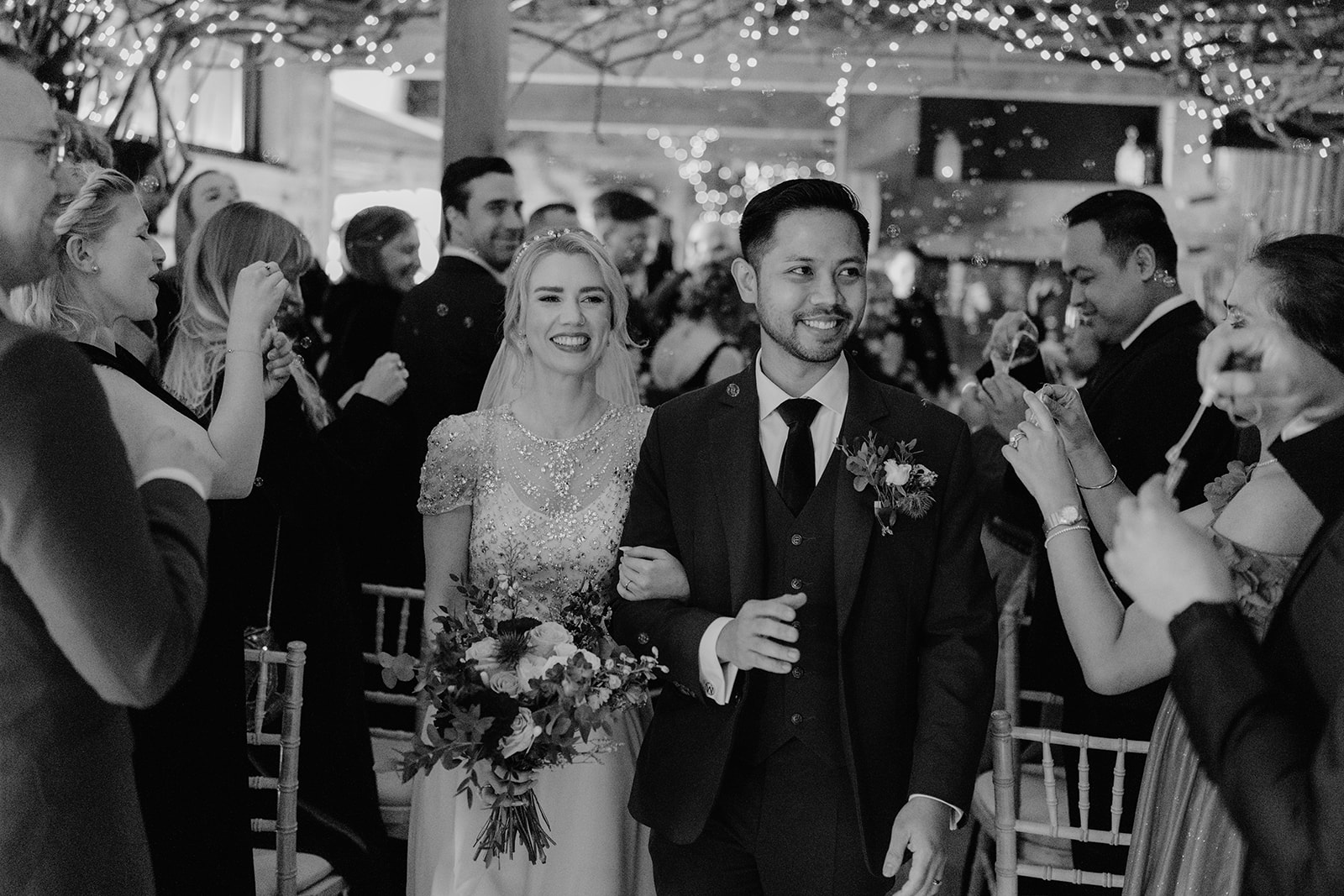 North Yorkshire wedding photographer shooting Alnwick treehouse wedding