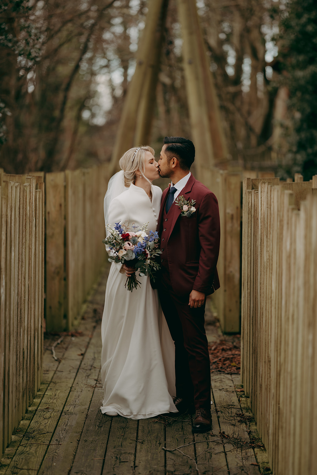 North Yorkshire wedding photographer Alnwick treehouse wedding portfolio image
