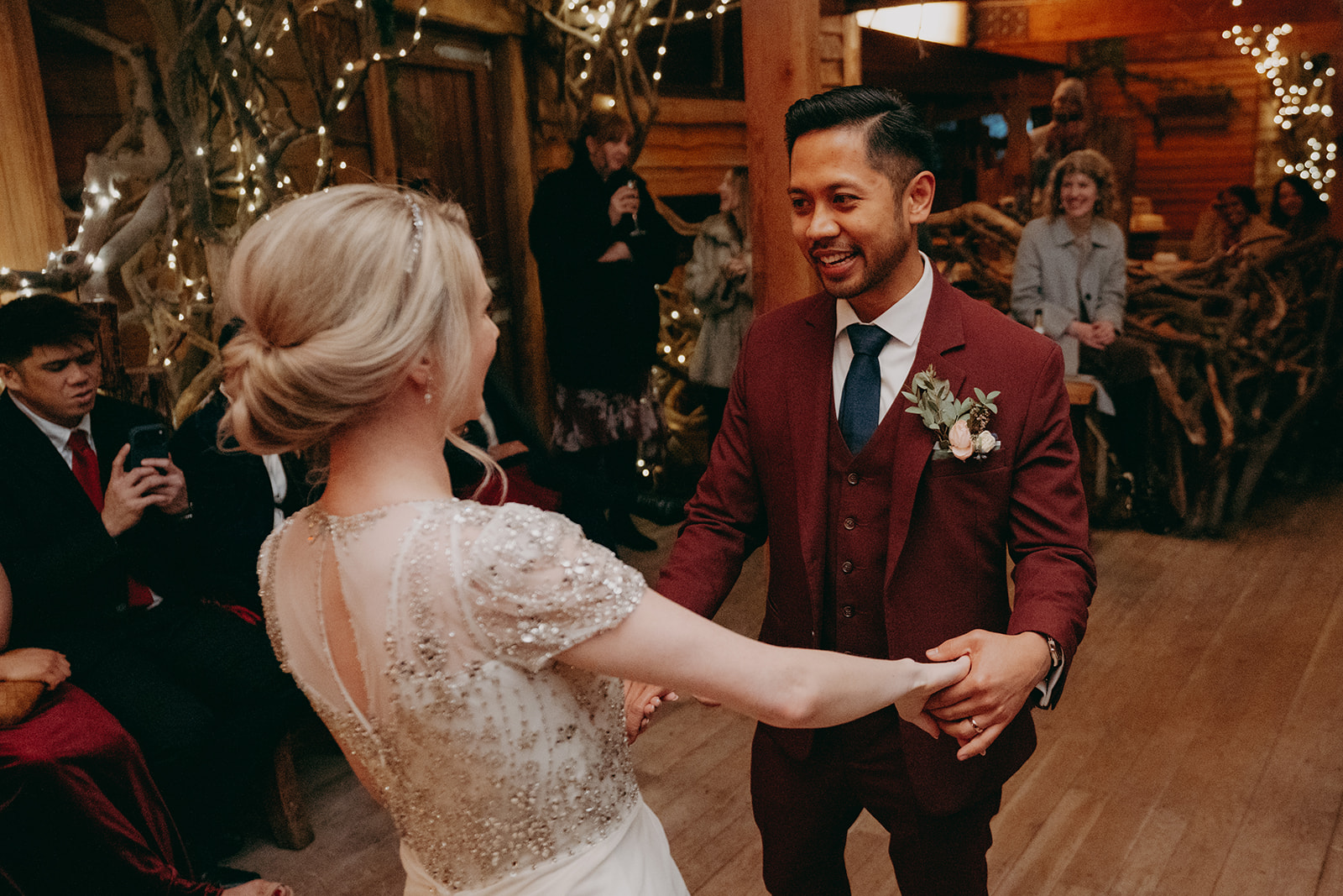 Alnwick treehouse wedding photography by North Yorkshire wedding photographer portfolio