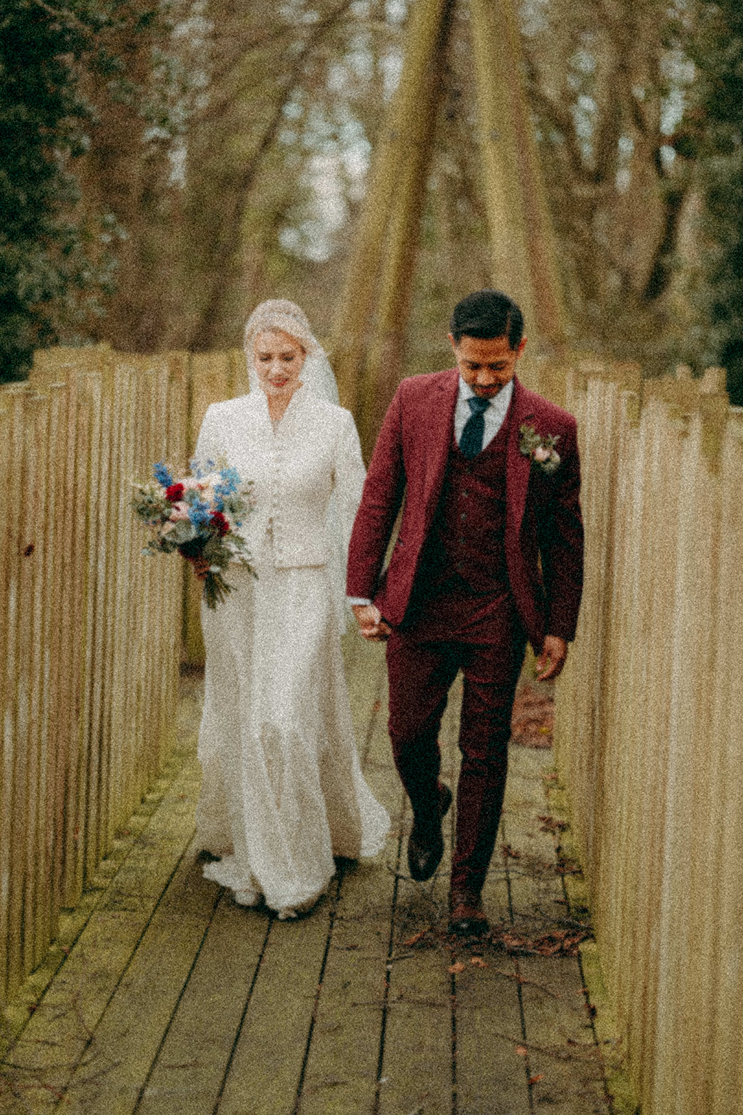 Alnwick treehouse wedding images by North Yorkshire wedding photographer