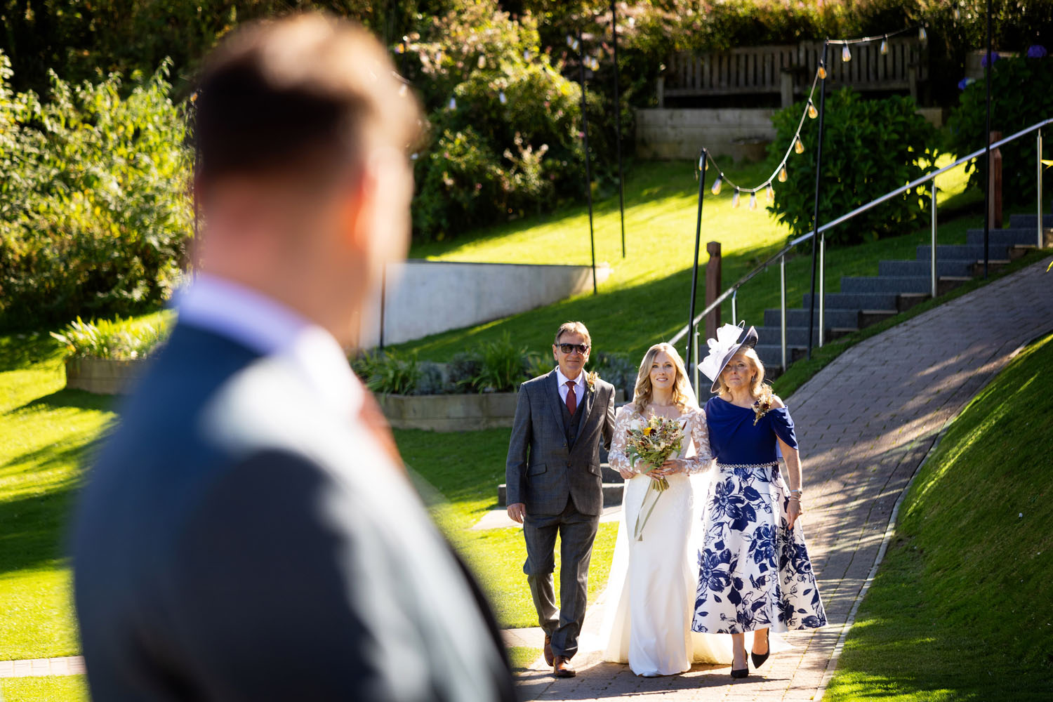 real wedding at Sandy Cove Devon on a bright sunny day | Devon and Somerset wedding photographer Martin Dabek