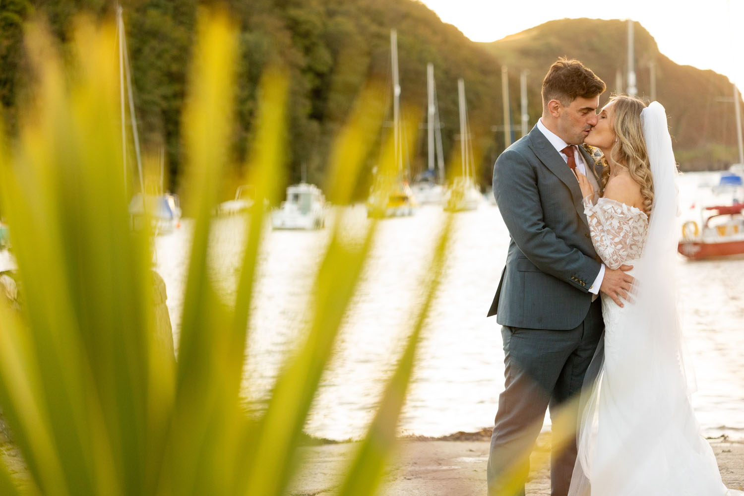 real wedding at Sandy Cove Devon on a bright sunny day | Devon and Somerset wedding photographer Martin Dabek