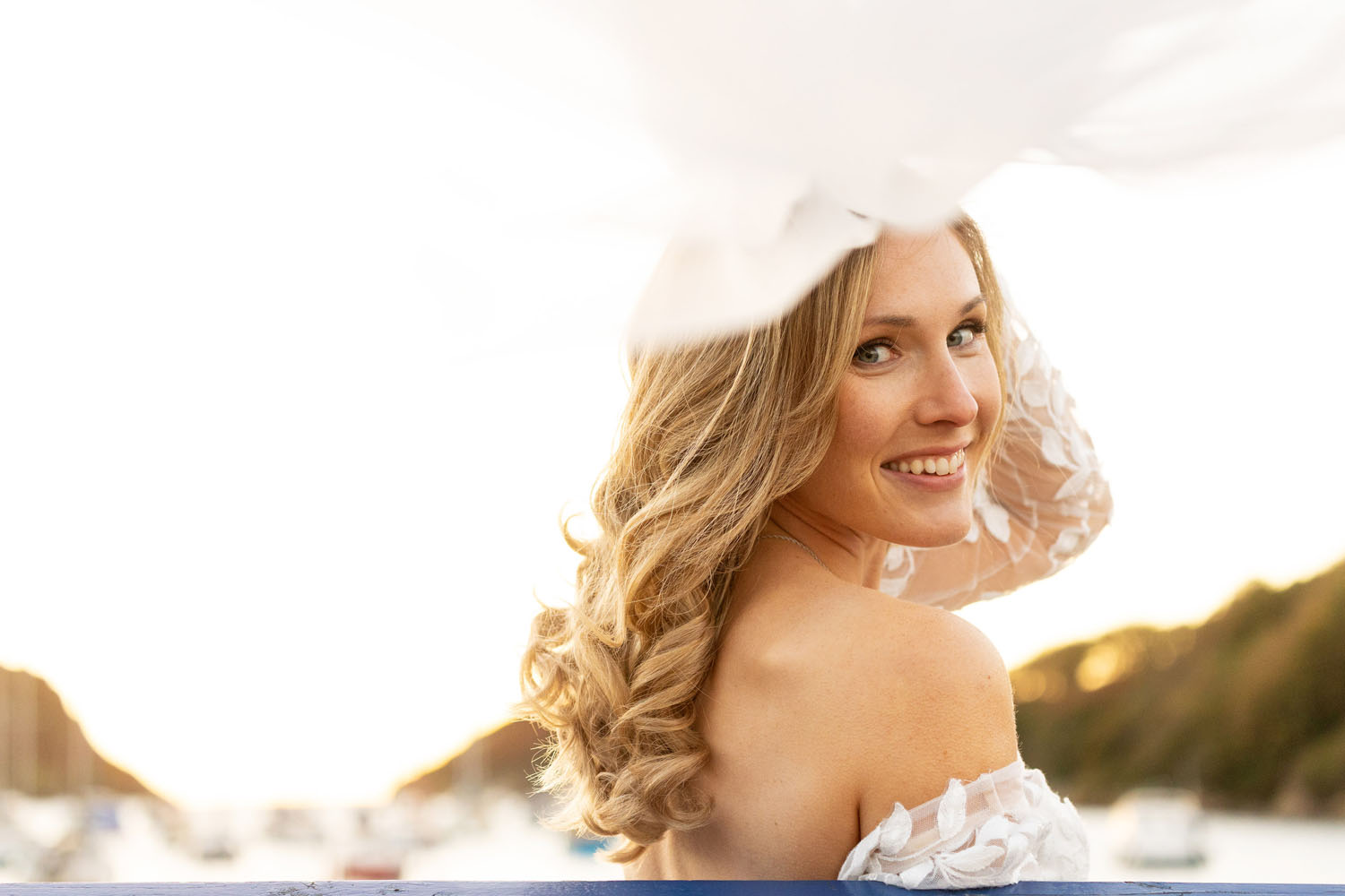 real wedding at Sandy Cove Devon on a bright sunny day | Devon and Somerset wedding photographer Martin Dabek