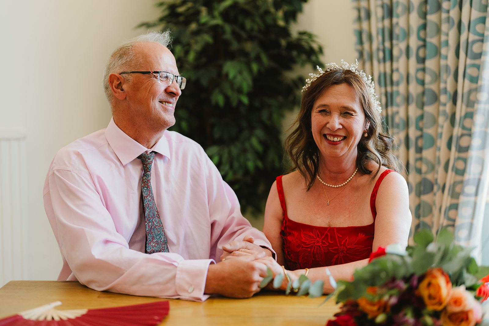 real wedding in Norwich Norfolk with a mature couple and friends helping | Andy Davison Photography