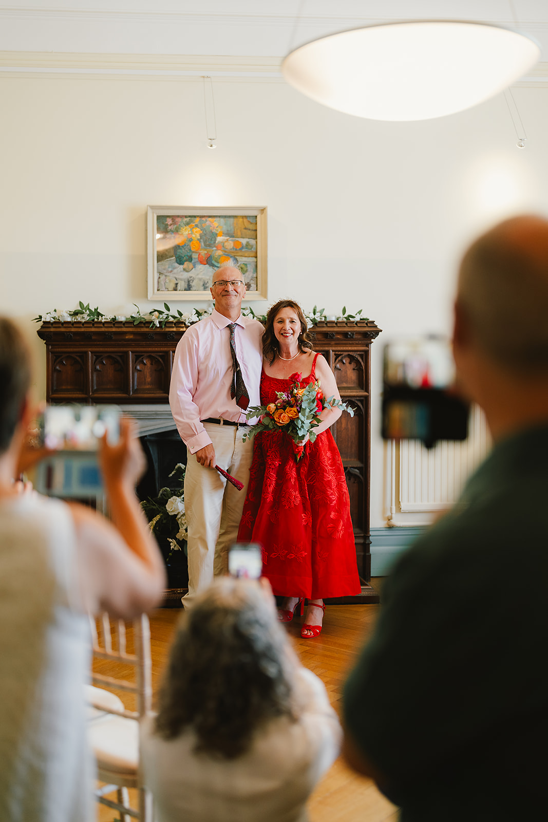 real wedding in Norwich Norfolk with a mature couple and friends helping | Andy Davison Photography