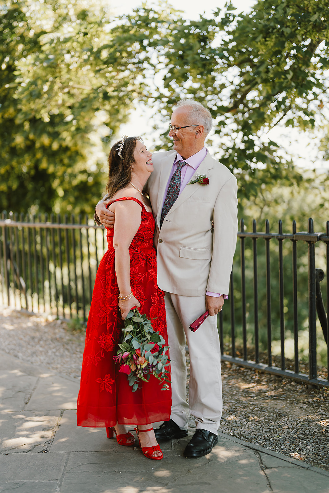 real wedding in Norwich Norfolk with a mature couple and friends helping | Andy Davison Photography
