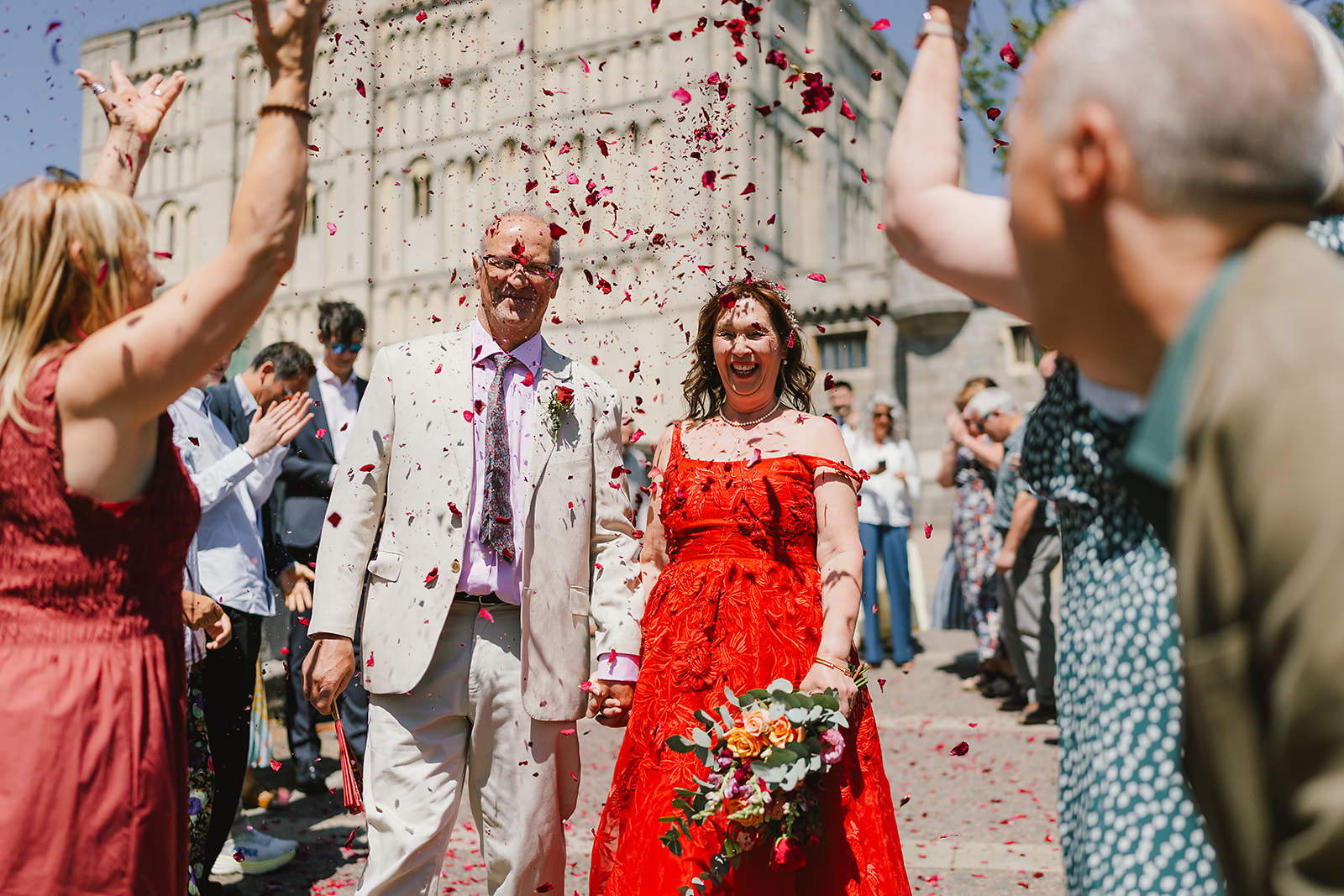 real wedding in Norwich Norfolk with a mature couple and friends helping | Andy Davison Photography